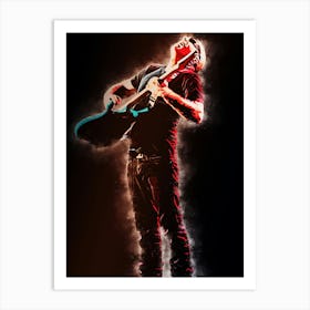 The Instrumental Rock Guitarist Art Print