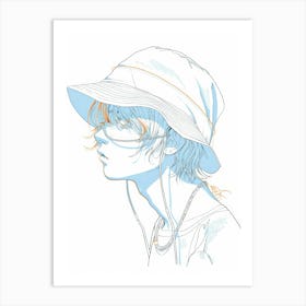 Hats Illustration Art Print