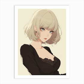 Anime Girl 4 Art Print