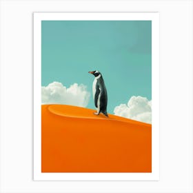 Penguin In The Desert 6 Art Print