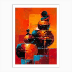 Three Vases 9 Art Print