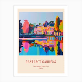 Colourful Gardens Royal Palace Of Laeken Gard Belgium 2 Red Poster Art Print