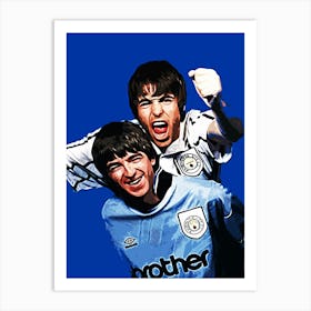 oasis brit pop band music 7 Art Print