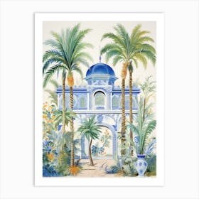 Blue And White Garden Art Print