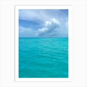 Clear Turquoise Water In Bermuda Art Print