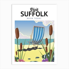 Visit Suffolk Book Today Art Print