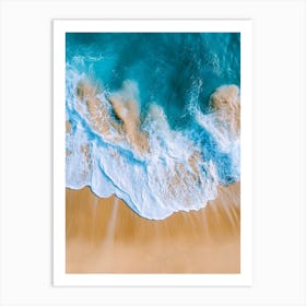 Aerial View Of A Beach 139 Art Print