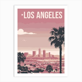 Los Angeles Cityscape 1 Art Print