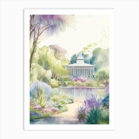 Adelaide Botanic Garden, 2, Australia Pastel Watercolour Art Print