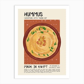 Hummus Art Print