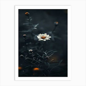 Dark Flowers 1 Art Print