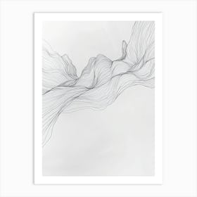 Abstract Line Drawing 8 Art Print