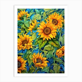 Sunflowers 8 Art Print