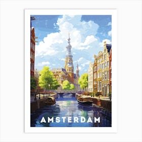 Amsterdam Cityscape - Netherlands/Holland Art Print