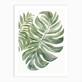Green Botanica 3 Art Print