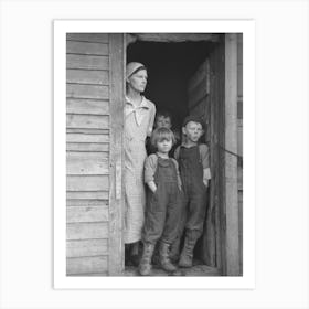 Mrs, Frank Moody With Two Of Her Seven Children On Their Eighty Acre Farm In Miller Township, Woodbury County Art Print