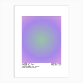 Angel Number 444 Protection Art Print