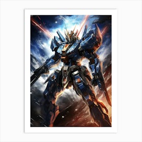 Gundam Robot 5 Art Print