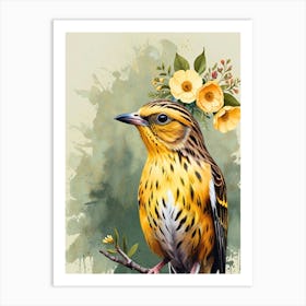 Bird On A Branch 8 Art Print