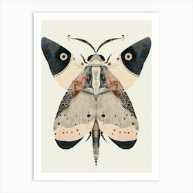 Colourful Insect Illustration Firefly 15 Art Print