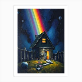 Rainbow House Art Print