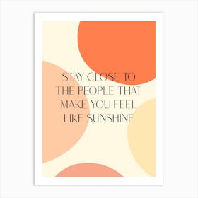 Sunshine Quote Art Print