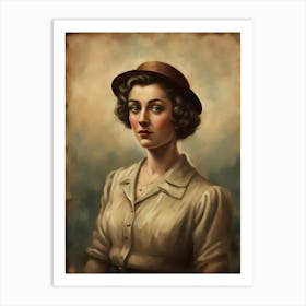 Portrait Of A Woman 1 Art Print