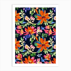 Floral Pattern 4 Art Print