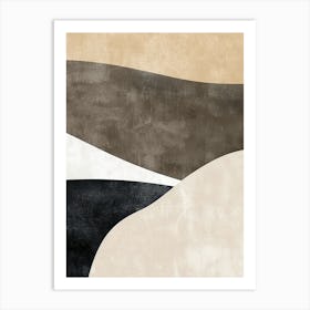 Sandstone Harmony Minimalist Style Art Print