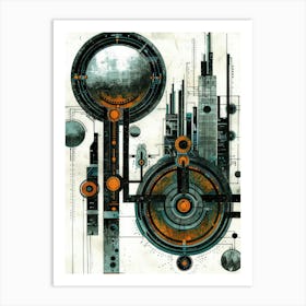 Futuristic City 4 Art Print