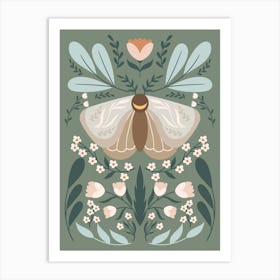 Butterfly Garden Poster 1 Art Print