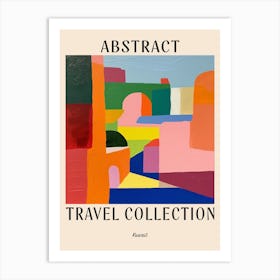 Abstract Travel Collection Poster Kuwait 3 Art Print