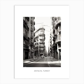 Poster Of Barcelona, Spain, Photography In Black And White 2 Art Print