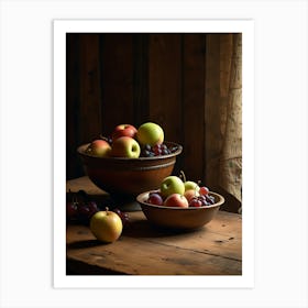 Apple Bowls Art Print