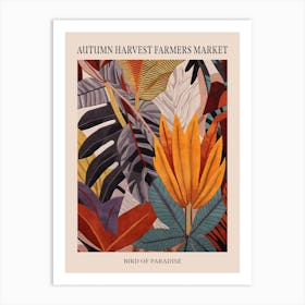 Fall Botanicals Bird Of Paradise 1 Poster Art Print