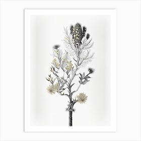 Silver Torch Joshua Tree Gold And Black (6) Art Print