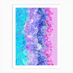 Pastel Bliss - Vibrant Abstract Layers Art Print