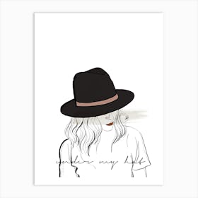 Under My Hat Art Print