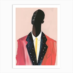 Man In Red Suit Art Print