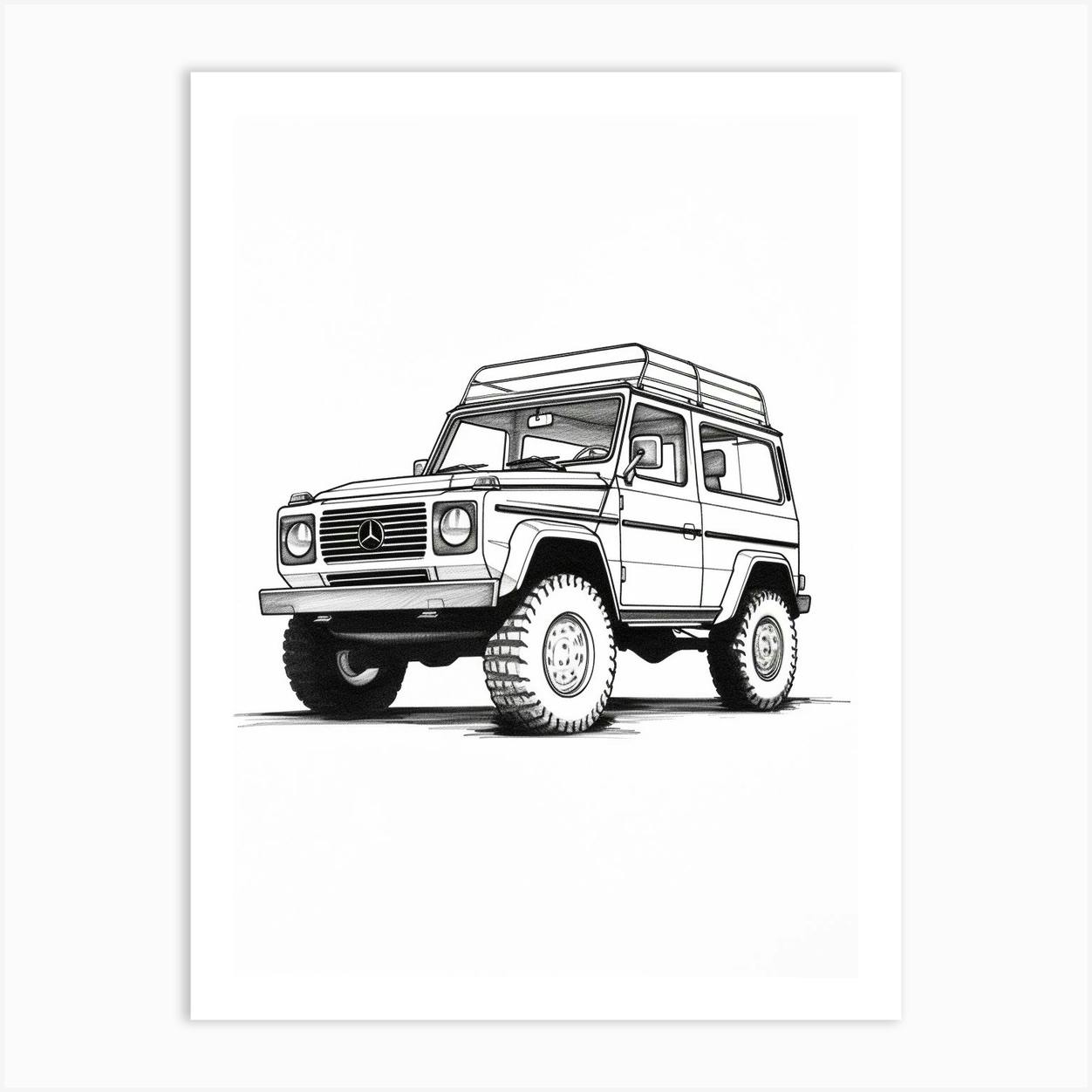 Buy Mercedes G Painting Online In India - Etsy India