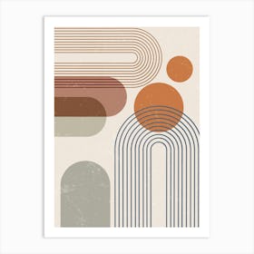 Abstract Circles 8 Art Print