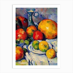 Jicama Cezanne Style vegetable Art Print