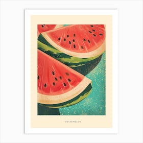 Watermelon Art Deco Poster 2 Art Print