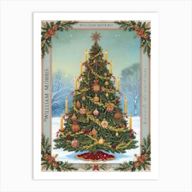 Christmas Tree Style William Morris 8 Art Print