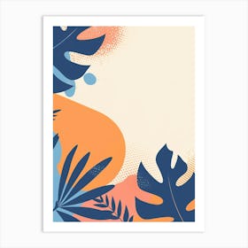 Abstract Tropical Background Art Print