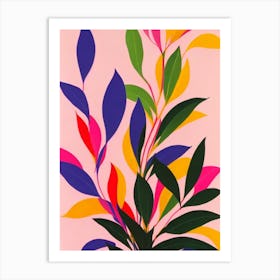 Dracaena Colourful Illustration Art Print