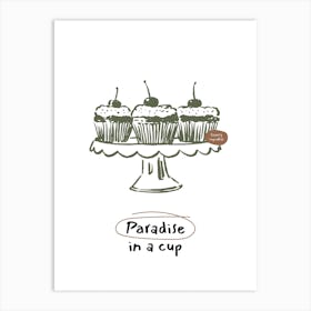 Paradise In A Cup Art Print