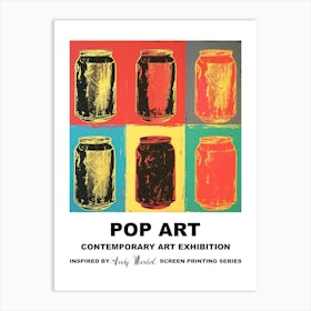 Poster Cans Pop Art 3 Art Print