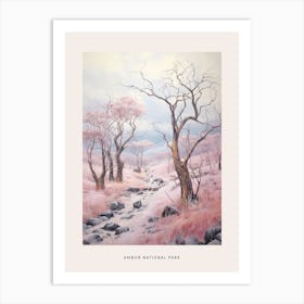 Dreamy Winter National Park Poster  Ambor National Park Bolivia 2 Art Print