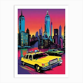 New York City Taxi Art Print